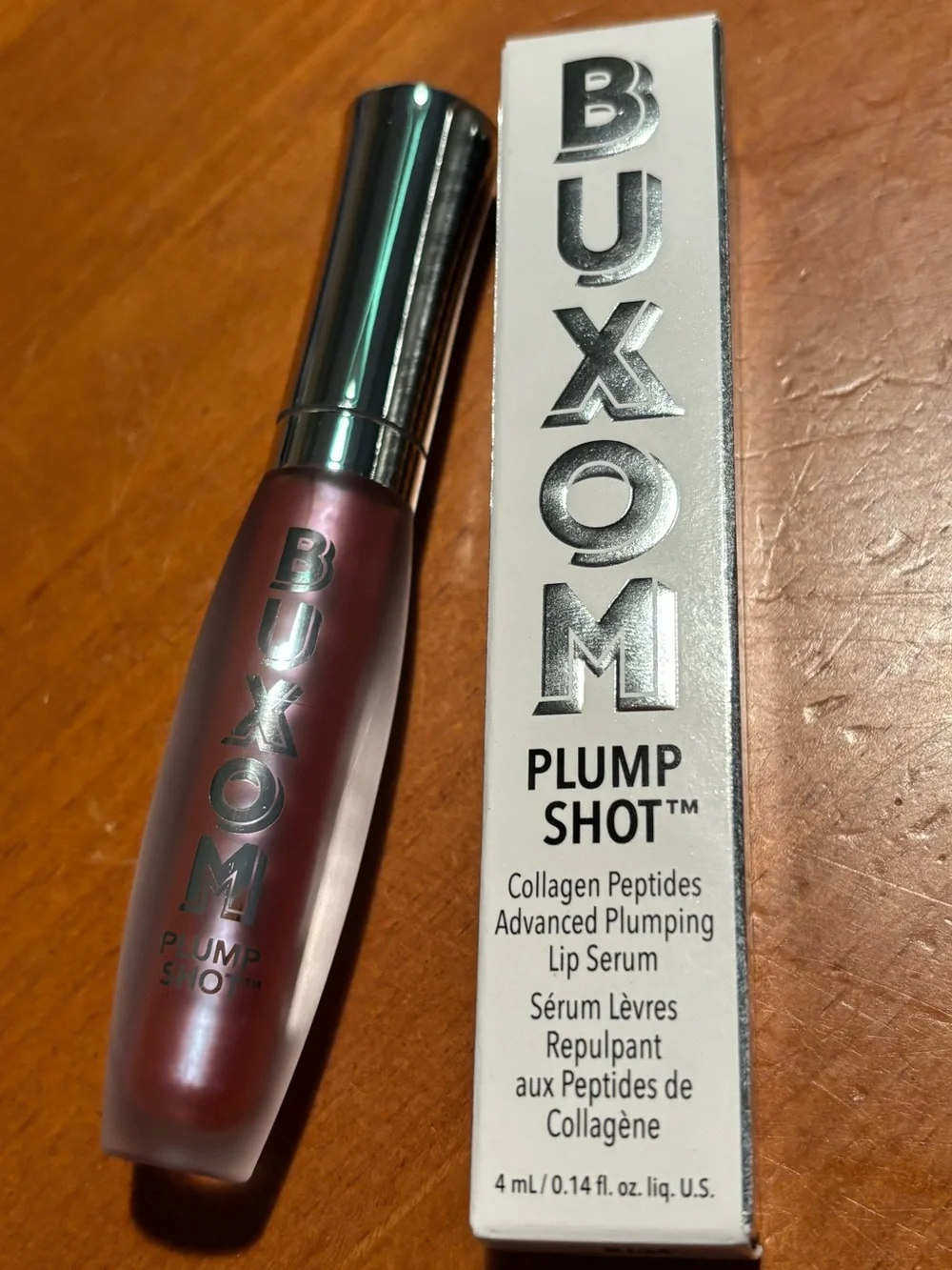 Buxom Plump Shot Peptide Lip Serum Multichrome Tint Dreamy Dolly